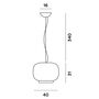 Foscarini Pendelleuchte Chouchin 1 von Foscarini LED Dimmbar, 